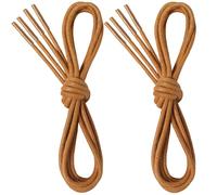 7STROBBS 2 Pairs Premium Waxed Shoe Laces, 2.5MM Thin Round Shoelaces for Formal Leather Dress Boat Wedding Shoes, Replacement Shoestrings for Oxford Brogues Derby Desert Boots