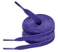 7STROBBS 2 Pairs Strong Trainers Shoelaces, 8MM Wide Flat Shoe Laces for Converse Shoes, Sneakers, Casual Shoes, Athletic Shoe, Purple 60CM