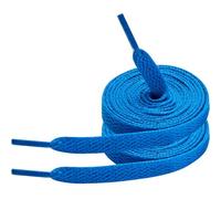 7STROBBS 2 Pairs Strong Trainers Shoelaces, 8MM Wide Flat Shoe Laces for Converse Shoes, Sneakers, Casual Shoes, Athletic Shoe, Royal Blue 60CM