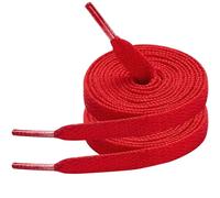 7STROBBS 2 Pairs Strong Trainers Shoelaces, 8MM Wide Flat Shoe Laces for Converse Shoes, Sneakers, Casual Shoes, Athletic Shoe, Red 100CM