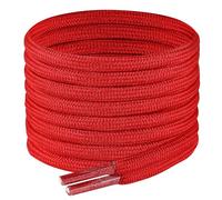 7STROBBS 2 PAIRS Strong Work Boot Laces, Heavy Duty Round Shoelaces for Walking Boots, Trainers Shoes, Hiking Boots, Safety Boots, Thick Shoe Lace Red 90CM