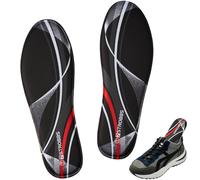 7STROBBS Cushion Memory Foam Insoles, Comfort Soft Inner Soles for Men Women, No Deform Replacement Insole for Trainer, Work Boot, Running, Walking Shoes Black UK 5