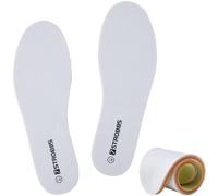 7STROBBS Memory Foam Insoles for Double Sided, 7MM Thick Inner Soles for Men Women, Comfort Cushion Shoe Inserts for Trainer, Work Boots, Walking Shoes White UK 4