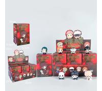 7style Lying Style Anime Jujutsu Kaisen Mini Figure Toys Satoru Gojo Mini Cute Gk PVC Statue Figurine Collectible Toys ..11 6pcs set