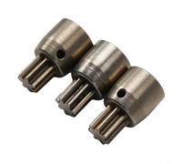 7T Motor Gear for 2106 Brushless Electric Wrench, 3-Pack Power Tools Gear Replacement, Metal 7-Tooth Sleeve with High Concentricity and Wear Resistance