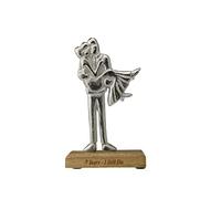 7th Anniversary Carrying through the Threshold Decoration - Free Standing Rustic Metal & Wooden Decoration (hssthreshold07)