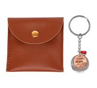7th Anniversary Copper Keychain - 7 Years Down & Forever To Go - 2018 Penny Keyring with Red Heart Charm & Gift Bag - Romantic Copper Gift for Him or Her - Handcrafted Keepsake
