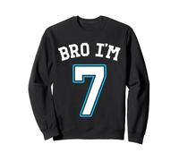 7th Birthday 7yo Bro I'm 7 7th Birthday Boy Sweatshirt