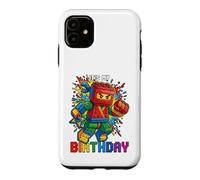 7th Birthday Boy Ninja Brick Block Master Builder 7 Year Kid Case for iPhone 11