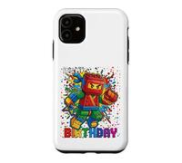 7th Birthday Boy Ninja Brick Block Master Builder 7 Year Kid Case for iPhone 11
