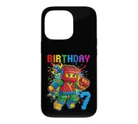 7th Birthday Boy Ninja Brick Block Master Builder 7 Year Kid Case for iPhone 13 Pro