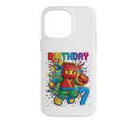 7th Birthday Boy Ninja Brick Block Master Builder 7 Year Kid Case for iPhone 14 Pro Max