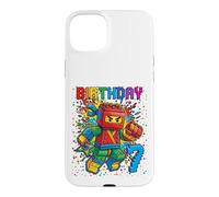 7th Birthday Boy Ninja Brick Block Master Builder 7 Year Kid Case for iPhone 15 Plus
