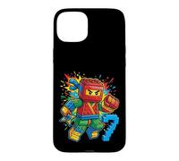 7th Birthday Boy Ninja Brick Block Master Builder 7 Year Kid Case for iPhone 15 Plus
