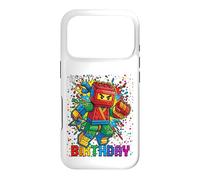 7th Birthday Boy Ninja Brick Block Master Builder 7 Year Kid Case for iPhone 17 Pro