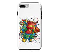 7th Birthday Boy Ninja Brick Block Master Builder 7 Year Kid Case for iPhone 7 Plus/8 Plus