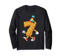 7th Birthday Boys Number 7 Mac & Cheese Party Theme Long Sleeve T-Shirt