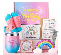 7th Birthday Gifts for Girls - 7 Year Old Girl Cool Birthday Presents Set Cute Unique Gifts Ideas for Girl Age 7 Daughter Sister Niece Granddaughter Sweet 7th Happy Birthday Decorations