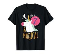 7th Birthday Girl unicorn Outfit I AM 7 AND MAGICAL T-Shirt