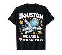 7Th Birthday Houston We Have A 7 Year Old Astronaut Space Value Graphic T-Shirt
