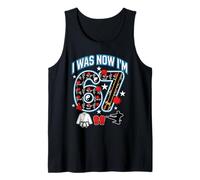 7th Birthday I was 6 Now I'm 7 Karate 67 Martial Arts Tank Top