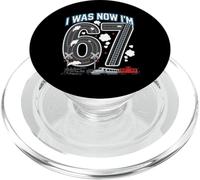 7th Birthday I was 6 Now I'm 7 Six Seven 67 Trains PopSockets PopGrip for MagSafe