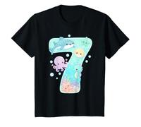 7th Birthday Ocean Sea Animals Cute Birthday T-Shirt
