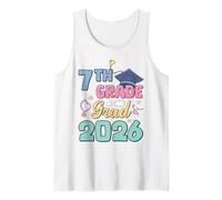 7th Grade Graduation 2026 Proud Grad Student Family Tank Top