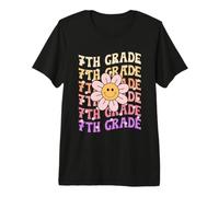 7th Grade Groovy Back to School First Day of Seventh Grade Premium T-Shirt