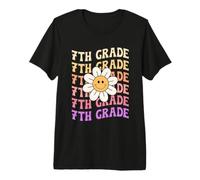 7th Grade Groovy Back to School First Day of Seventh Grade Premium T-Shirt