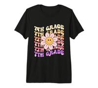 7th Grade Groovy Back to School First Day of Seventh Grade Premium T-Shirt