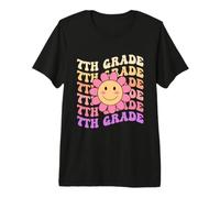 7th Grade Groovy Back to School First Day of Seventh Grade Premium T-Shirt