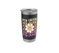 7th Grade Groovy Back to School First Day of Seventh Grade Stainless Steel Insulated Tumbler
