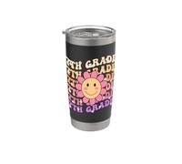 7th Grade Groovy Back to School First Day of Seventh Grade Stainless Steel Insulated Tumbler