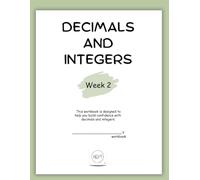 7th Grade Math Workbook on Decimals and Integers ~ Week 2: Middle School Math | Homeschool Curriculum (Decimals and Integers | 7th Grade Math | Workbook & Video Lessons)