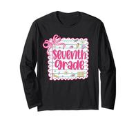 7th Grade Team First Day of School Seventh Grade Teacher Bow Long Sleeve T-Shirt
