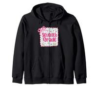 7th Grade Team First Day of School Seventh Grade Teacher Bow Zip Hoodie