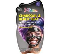 7th Heaven Charcoal Clay Peel Off Face Mask with Bakuchiol, Skin Rebalance Vegan Peel Off Mask - Genuine 7th Heaven Face Masks Skincare