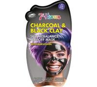 7th Heaven Charcoal Clay Peel Off Face Mask with Bakuchiol, Skin Rebalance Vegan Peel Off Mask - Genuine 7th Heaven Face Masks Skincare