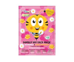 7th Heaven Bumble Bee Face Mask, Limited Edition Hydrating Face Mask for Sensitive Skin, For Children Age 8+, Cruelty Free Sheet Masks - Genuine 7th Heaven Face Masks Skincare