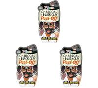 7th Heaven Charcoal + Black Clay Peel - Off 10ml (Pack of 3)