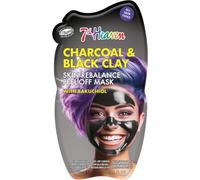 7th Heaven Charcoal Clay Peel Off Face Mask with Bakuchiol, Skin Rebalance Vegan Peel Off Mask - Genuine 7th Heaven Face Masks Skincare