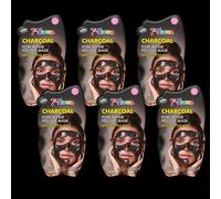 7th Heaven Charcoal Peel Off Face Masks (Pack of 6). Pore Refining Charcoal Face Masks Peel Off, Formulated with Salicylic Acid, Vegan Pamper Gifts for Women - Genuine 7th Heaven Face Masks Skincare