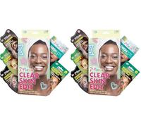 7th Heaven Clear Skin Edit Skincare Kit - 3 Face Masks, Nose Pore Strips and Blemish Dots (Pack of 2)