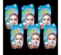 7th Heaven Coconut Cream Face Mask with Oatmeal Mulipack of 6 - Soothing & Smoothing Mask for Sensitive Skin - Cruelty-Free Skincare