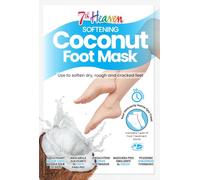 7th Heaven Coconut Foot Mask Socks - Softening Moisturising Socks with Shea Butter to Repair Dry, Rough & Cracked Feet - Feet Masks Treatment with Argan Oil