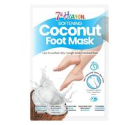 7th Heaven Coconut Foot Mask Socks - Moisturizing Treatment - Softening | Shea butter, repair dry, rough, cracked feet, argan oil, softening, perfect for foot care, easy to use, 7th Heaven Coconut