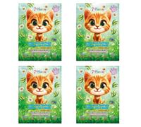 7th Heaven Kitten Kids Face Mask Gift Set, 4 Chamomile and Aloe Sheets | Hydrating feline-print layers bring biodegradable, cruelty-free pampering to parties, sleepovers and birthday occasions.