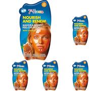 7th Heaven Manuka Honey Peel Off Face Mask with Vitamin E - Nourish and Renew - All Skin Types (Pack of 5)