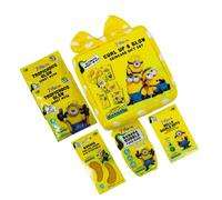 7th Heaven x Minions Curl Up & Glow Skincare Gift Set - 3 Face Masks, Spot Dots, Under Eye Hydrogels, Headband - Fun, Hydrating, Glow-Boosting